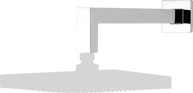 bras de douche mural carré