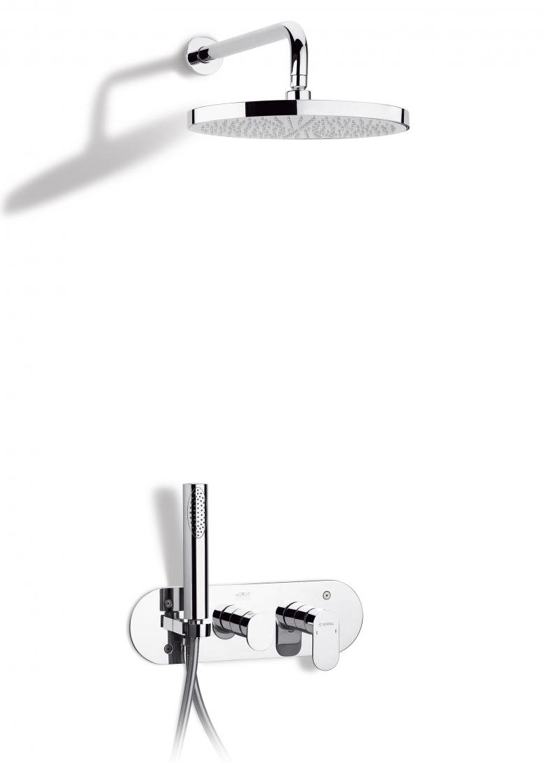 Kit Mitigeur de douche encastré avec inverseur Sfax