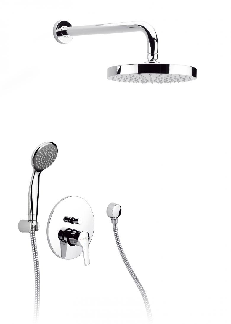 kit mitigeur de douche encastré avec inverseur douz