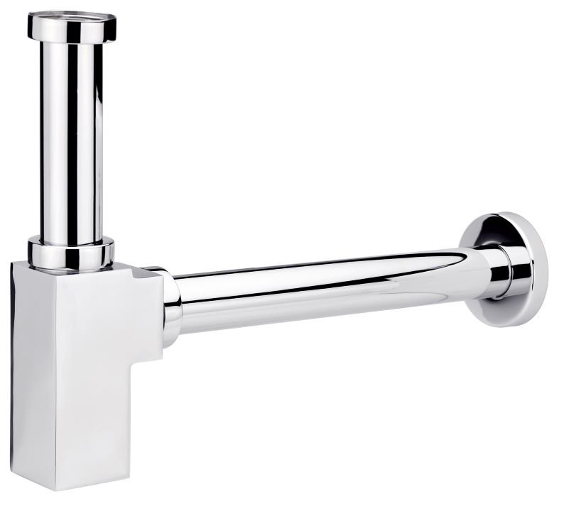 siphon carré chromé